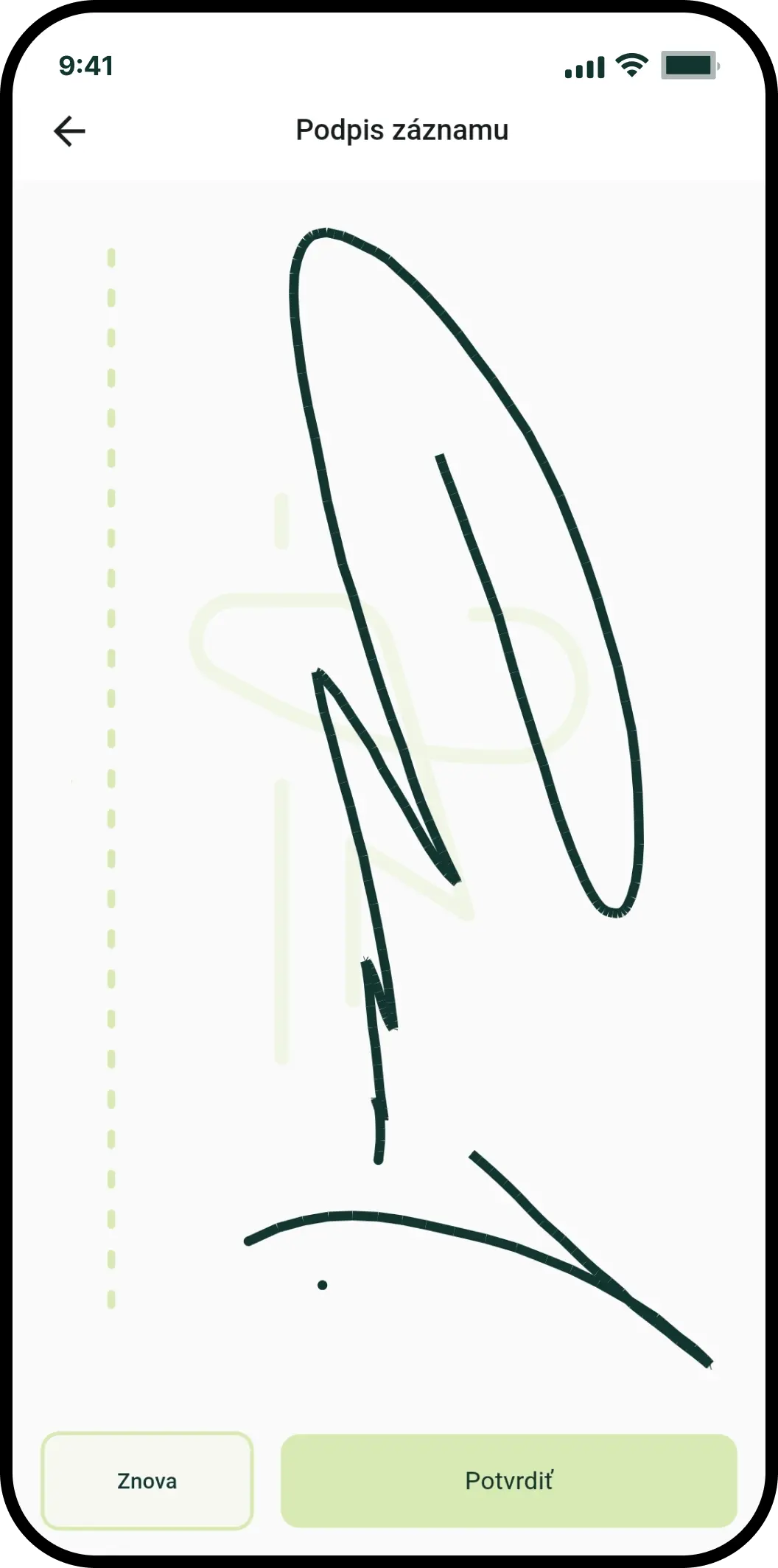 App screen